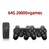 Консоль видеоигр M8 TV 2,4 г двойной беспроводной игровой контроллер Stick 4K 20000 Retro Games 64 ГБ с джойстиками для PS1/GBA