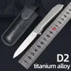 EDC Custom Titanium Handle LogenGeless Folding Knife Utility Portable Outdoor Survival Knife