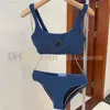 Sweetwears de maillot de bain à lanières sexy Set à la main-d'œuvre Bikini Bikini Set Triangle Designer Dames Split Swimming Suif