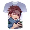 T-Shirts Devil Killer 3D bedruckte Jungen und Mädchen T-Shirt Kurzärmeler Sommer Neues T-Shirt-Kleidung Anime O-Neck Top T-Shirt Childrens Clothingl2404