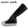 Boots Owen Seak Women Shoes Knee High Luxury Trainers Winter Casual Brand Fashion Sneakers Snow Flats Black