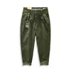 Pantalones para hombres Hiqor marca japonesa para hombres Freight Train New Black Casual Army Green Pants de pantalones verdes de gran tamaño Q240429