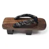 Kapcie drewniane japońskie styl etniczny klapek dla mężczyzn sandały sandały waha wysokość grube dolne pośladki