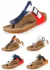 Whole 5 Color Summer Femme Men Flats Sandals Slippers Cork Chaussures décontractées Unisexe Imprimer les couleurs mixtes Flip Flop Taille 354355556183