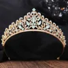 Tiaras complète de luxe Tiaras Pageant Régistes transparents King Queen princesse couronnes de mariage mariés Couronne de fête de fête