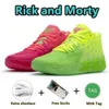 4S Lamelo Chaussures Morty Rick x Lamelo Ball MB.01 Chaussures de basket-ball pour hommes Queen Buzz Black Lo Ufo Red Blast Rock Ridge Not From Here Men Sport Trainner Sneakers 40-46