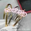 Braccialetti di gioielleria di fascia alta per cartine cnc precisione cnc bracciale per chiodo vgold con colore non sbiadimento di diamante a coppia gracele free feret originale 1: 1 con logo reale, scatola