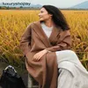 Top Maxmaras Cashmere Coat Womens Wrap Coats Teddy Max 100% Lab Hot Bar Classic Exquisite Water Wave Lace Up Solid Ojuq