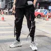 Pantalon masculin hksh marée streetwear streetwear hip hop cargo décontracté combinaison de fourgonnes poches safari style punk tactique hk0111