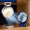 Electric Fans Rechargeable Clip-On Hanging Desk Air Conditioning Fan Mini Desk Fan Rotation Adjustable Clip-on Fan For Student Dormitory d240429