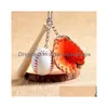 Party bevorzugt Mini MINI Drei-teiliger Baseballhandschuh Holz Bat Keychain Sportwagen Schlüsselkette Schlüsselringgeschenk für Mann DROP SERAGE HAUS GARTEN FE DH8UC