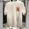 Heren T -shirts Designer T Tees Rainbow Mushroom Letter Afdrukken Kortjes Katoen Loose Loose Men Women Shirt