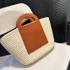 Top designer tassen geweven tas tas mode handtas zomer burst strand tas grote capaciteit boodschappentas strand vakantie zomervakantie zomervaarden grote capaciteit stro zak