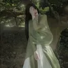 Ubranie etniczne Chińskie hanfu domowe Kimono jedwabne luźne luźne bajkowe sukienki Ladys Cardigan Elegancki światło letnie kobiety ubrania