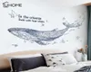 Abstract Geometric Whale 3D Starry Sky Big Fish Wall Stickers Furnishings Living Room Decoration Sticker Home Decor Art Y2001032024641