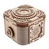 Puzzle 3D Boîte de bijoux en bois Puzzle mécanique 3D Modèle de construction surprise Collier de bague de mariage surprise Giftl2404