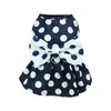 Abbigliamento per cani Gonna con gatto per gatto da gatto in stile dolce vestito a pois con decorazione bowknot estate traspirante per cani gatti principessa indossa