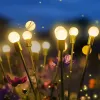 Dekoracje Solar Firefly światło na zewnątrz oświetlenie słoneczne 6 LED wodoodporne dekoracja ogrodu krajobraz światło słoneczne do ogrodnictwa na zewnątrz