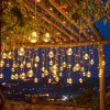 Dekorationen LED Solar Light Outdoor wasserdichtes Feen -Girlande -Votivflaschenvorhang Leichtfeier Lampe für Gartendekoration