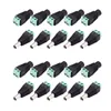 10 par (20pcs) coaxante Cat5 a BNC DC Potence Jack Male enchufe DC Conector femenino Adaptador AV BNC UTP para CCTV Video Balun Balun