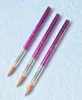 Acryl Nail Art Brush 68101214161820 Round Sharp Design Pure Kolinsky Professional Diamond and Painting Sable Flower Mani6757264