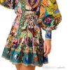 女性ドレスデザイナー2024新しいレジャーファッションプリントシャツカーディガンスタイルの多目的ドレス