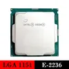 Processeur de serveur utilisé Intel Xeon E-2236 CPU LGA 1151 2236 LGA1151