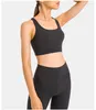 Outfit da yoga femminile Supporto medio di energia Longline BRA Sude-traspirante Bras a croce di allenamento traspirante con tazze rimovibili