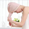 Set Women Hair Quick Drying Microfiber Bath Spa Towel Turban Knot Twist Loop Wrap Hat Cap For Bath Bathroom Accessories