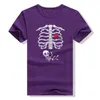 T-shirt pour femmes enceintes Femmes Halloween Skull T-shirt Couple de radiographie T-shirt Baby Grostancy Mens Hambourg Food Funny Pregnancy Annonce Y2K Clothingl2403