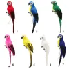 Dekorationen handgefertigte Simulation Papagei kreative Schaumfeder künstliche Papagei Imitation Vogel Modell Home Ornament Garten Vogel Requisite Dekor