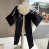 Bow Ties gül çiçek kravat broş flama tüy aksesuarları kolej tarzı el yapımı mücevherler İngiliz Kore takım elbise gömlek yaka çiçekleri