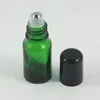 Storage Bottles Wholesale Green Round Essential Oil Glass Roll On Bottle For Sale 10ml Small Portable Perfumes Containers