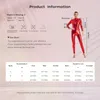 Scene Wear Womens Metallic Jumpsuit Ballet Gymnastics Leotard High Neck Unitard Slim-Fit Full Romper långärmad bodysuit Catsuit Dancewear