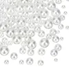 Vases 440 pcs fausses perles perles crème gum blanc plastique blanc rond perles pour la fabrication de bijoux