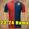 23 24 24 Koszulki piłkarskie Genoa Puscas Coda 2023 2024 EKUBAN YALCIN RETEGUI BADELJ Ilsanker CFC Football Shirts Strootman Sabelli Pajac Hefti Men Anniversary Fouth