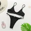 Swimwear pour femmes Sexy High Leg Couted Bikini Bikini Femme Femme Femme Femmes Two-pièces Set Tong Bather Bathing Trssold Swim V2972G