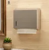 Metallvävnadslåda Holder Pappershandduk Dispenser Gold Public Toalett Dubbel vägg Rostfritt stål väggmonterad utan att stansa FH020 24033371