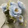 Simulazione di fiori decorativi bouquet Il 6 head Peony Wedding Home El Pography Decoration Props falso