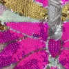 Kvinnors tankar sommaren flerfärgad bandage Butterfly Sequin Top Sexiga toppar Vintage Womens Lace Up Tank T-shirt rygglösa korta kläder