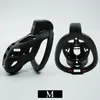 Chastity Cage Male with 3 Size Rings and Invisible Lock 3D Printed Chastity Device Adult Sex Toys Lightweight Resin Penis Exercise Bondage Gear Accessories for Men (M)