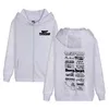 Мужские куртки Harajuku nct Dream Print Print Zipper Hoodie Hip Hop Y2K Fashion Kpop Top Top Winter Warter Men Женщины на молнии на молнии D240429