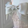 Runway Dresses Premium Grey Pink Celebrity Sparkly Crystal Sequined Off Shoulder Spaghetti Strap A Line Strapless Evening Prom Gowns