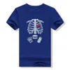 T-shirt pour femmes enceintes Femmes Halloween Skull T-shirt Couple de radiographie T-shirt Baby Grostancy Mens Hambourg Food Funny Pregnancy Annonce Y2K Clothingl2403