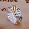 Cluster ringen groothandel prachtig voor vrouwen dame bruiloft prachtige festival geschenken zilveren kleur ring trendy sieraden