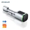 Zemismart Tuya Ble Smart Digital Lock DIY Zylinder Elektronische Lock -App -Schlüssel -IC -Kartenkennwort für Wohnung EL Security 240422