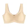 Bras sous-vêtements de soie glace sans couture femme sexy confortable actif actif brassiere crop top plus taille en masque respirant soutien-gorge y240426