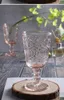 270 ml europejski w stylu europejskim wytłoczona witraże lampa winna grube kielich 7 kolorów dekoracja ślubna