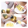 Ferramentas de vegetais de frutas de aço inoxidável abacaxi peeler cortador de cortador de capa de casca de casca de faca de gadget de gadgets Drop Drop Drop Hs Dhjs6