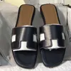 2024 Free Shipping Designer oran sandals for women famous slides slippers luxury Black White Brown Leather Patent slide womens sandal sneakers